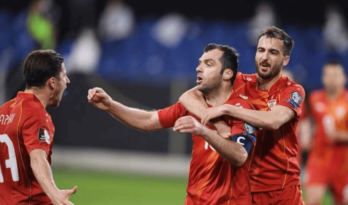 马其顿队在比赛中攻守兼顾,取得胜利 马其顿队在比赛中攻守兼顾,取得胜利